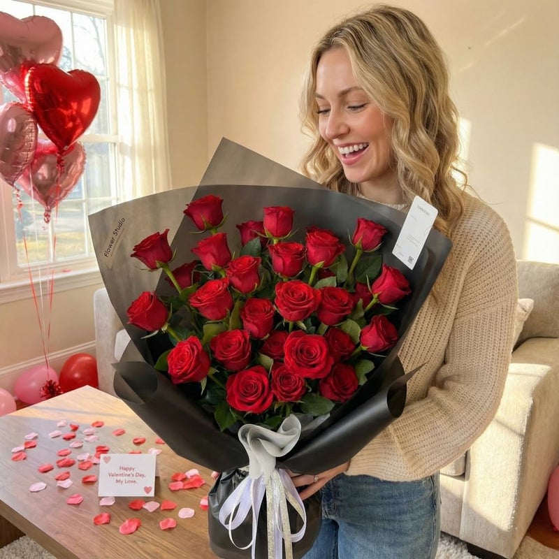 BBJ WRAPS Black Flower Wrapping Paper, Waterproof Floral Wrapping Paper, Korean Floral Paper Bouquet Wrapping Paper Florist Supplies, Multi Colors 20 Counts (Black) - Image 4